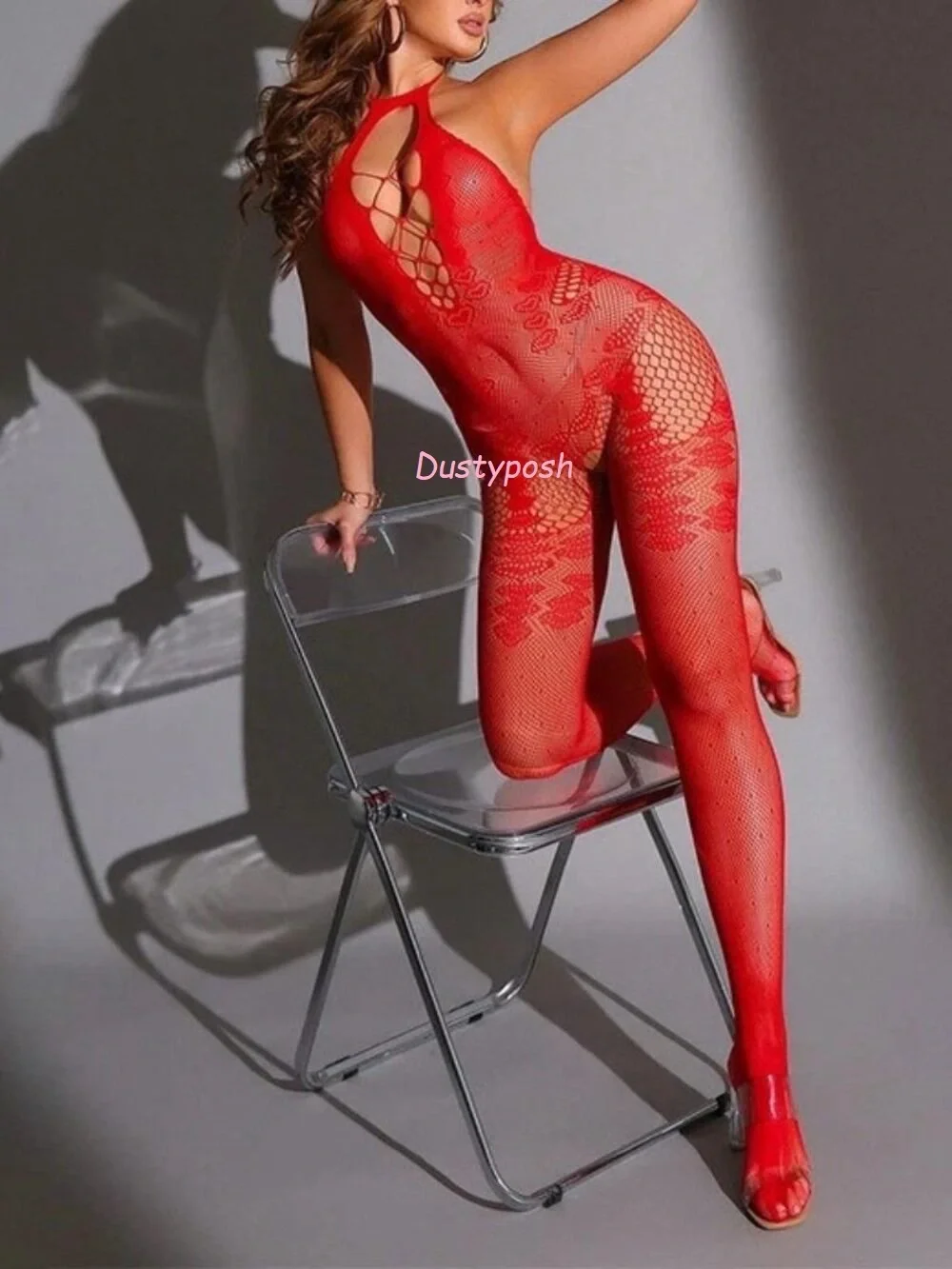 Sexy Body Stocking Pantyhose Tights Halter Sexy Lingerie Gift Bedroom Club Red